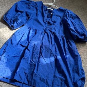 Elegant Blue Mini Dress